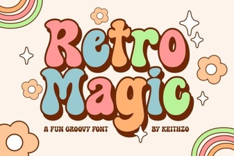Retro Magic Fonts for Creative Designs and Digital Art