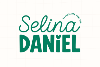 Selina & Daniel Duo Font for Design Projects