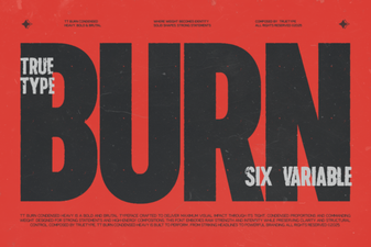 Trt Burn Font: a Bold, Fiery Design Asset