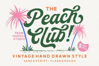 Peach Club Font for Modern Web Design Projects
