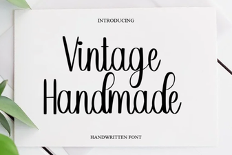 Vintage Fonts: Classic Handmade Designs for Modern Projects
